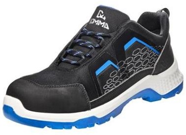 Emma Crossforce Fly low veiligheidsschoen S3S - D - zwart/blauw - 43