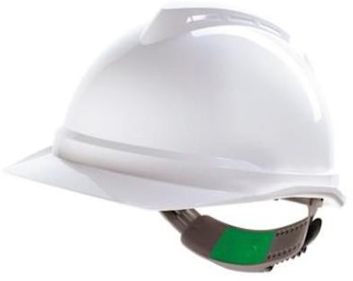 MSA V-Gard 500 ongeventileerde veiligheidshelm met Push-Key binnenwerk