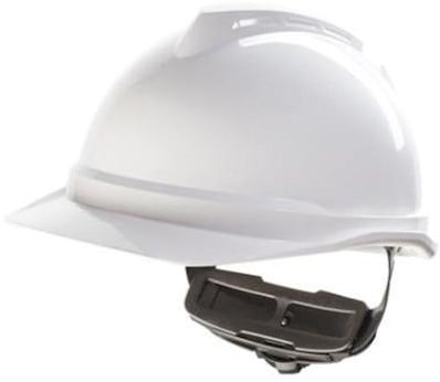 MSA V-Gard 500 ongeventileerde veiligheidshelm met Fas-Trac III binnenwerk
