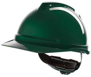 MSA V-Gard 500 ongeventileerde veiligheidshelm met Fas-Trac III binnenwerk