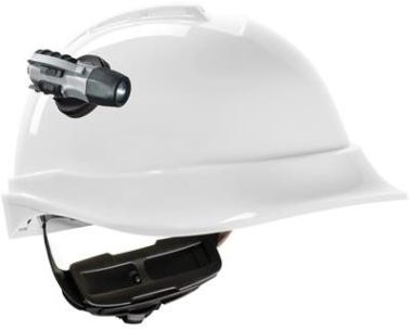MSA V-Gard 200 veiligheidshelm met Fas-Trac III binnenwerk en lamphouder