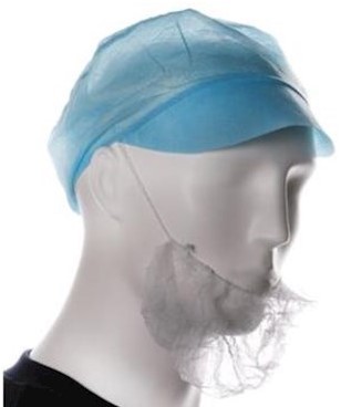Baardmasker - wit