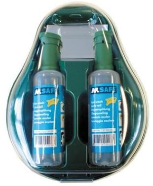 M-Safe wandhouder inclusief 2 M-Safe oogspoelflessen 500 ml