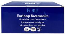 Pure mondmasker met elastiek wit