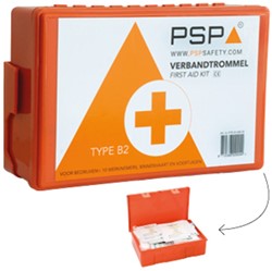 PSP Verbandtrommel B met wandhouder