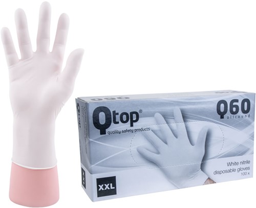 Qtop Q40 Witte Nitril Handschoenen