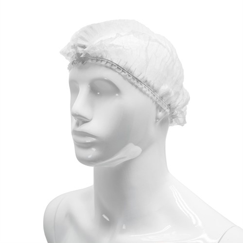 Haarnetje Baret wokkel wit