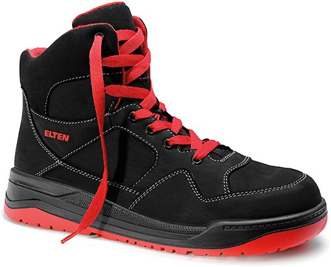 Egoïsme Hol Vergemakkelijken Elten Maverick Black-Red Mid werkschoenen S3 - 38 | Stolwijk Beschermd  Werken