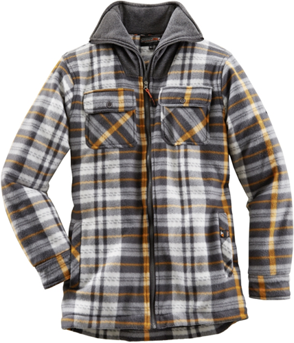 Terratrend Thermohemd met fleece kraag 0142 - 6310 donkergrijs/zwart - m