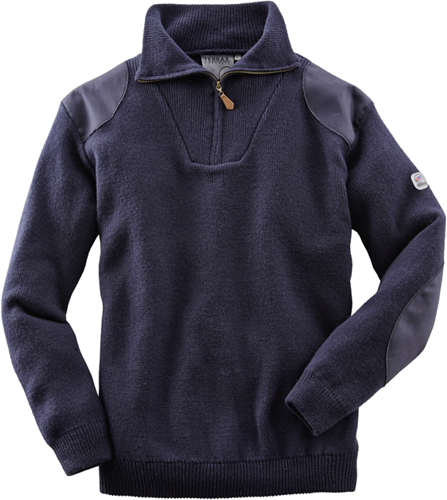 Terrax Trui Met Rits 80286 - 6800 donkerblauw - 3xl