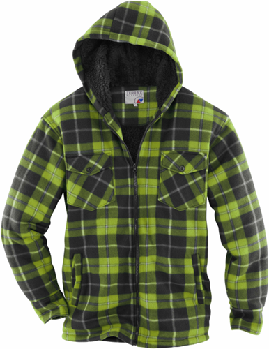 Terrax Thermohemd Met Capuchon 10731 - zwart/limoen 1048 - 6xl