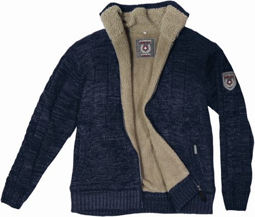 Terratrend Gebreide Noorse vest 60451 (NAJAAR) - 7462 marine/grijs - m