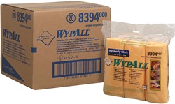 WypAll X80 Reinigungstücher 8388 – 4 Packungen mit je 50 viertelgefalteten Tüchern, 1-lagig, weiß