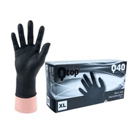 Qtop Q40 Zwarte Nitrile Handschoenen - 10/xl