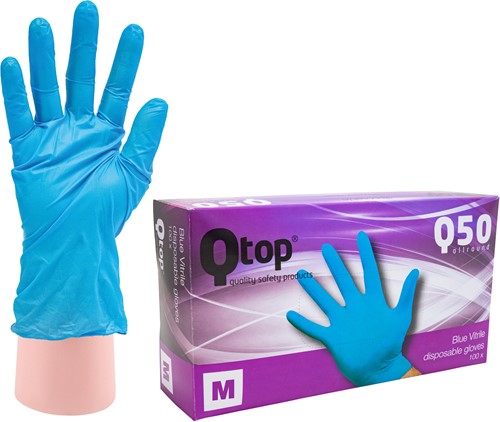 Qtop Q50 Vitrile Handschoenen - 8/m